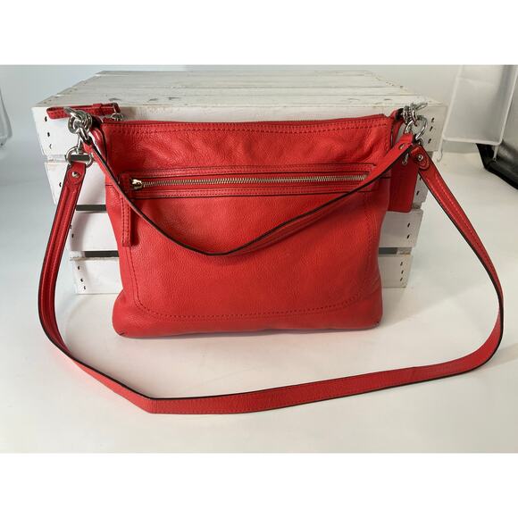 COACH 22421M MEDIUM CORAL PEBBLED LEATHER CROSSBODY BAG - Picture 2 of 12